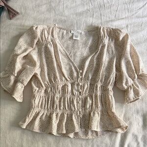 Women's Cream Blouse